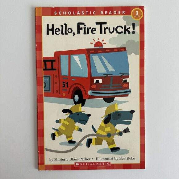 No Brand Other - 2/$6 Hello Fire Truck! Book by Marjorie Blain Parker, Early Reader (Paperback)